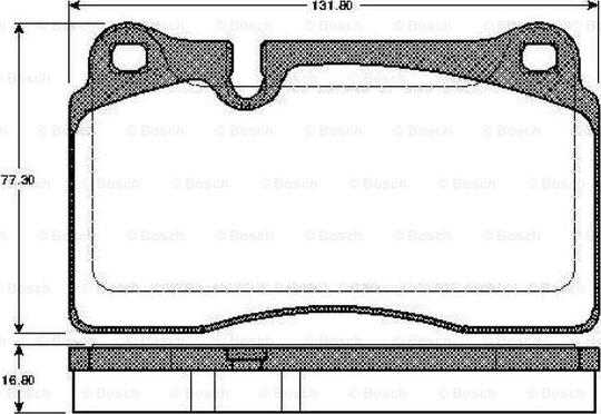 BOSCH 0 986 TB2 931 - Kit de plaquettes de frein, frein à disque cwaw.fr