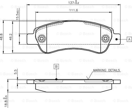 BOSCH 0 986 TB2 977 - Kit de plaquettes de frein, frein à disque cwaw.fr