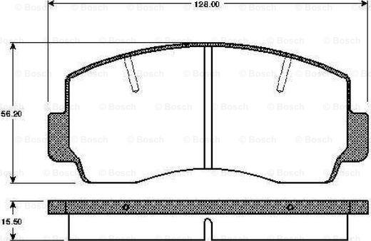 BOSCH 0 986 TB2 494 - Kit de plaquettes de frein, frein à disque cwaw.fr