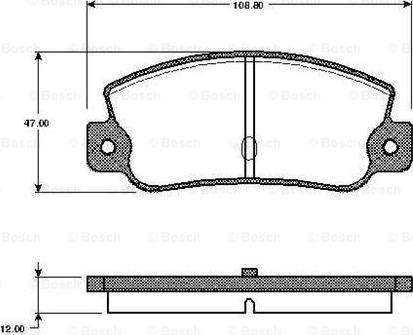 BOSCH 0 986 TB2 481 - Kit de plaquettes de frein, frein à disque cwaw.fr