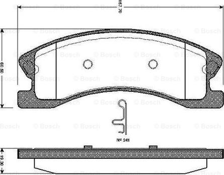 BOSCH 0 986 TB2 439 - Kit de plaquettes de frein, frein à disque cwaw.fr