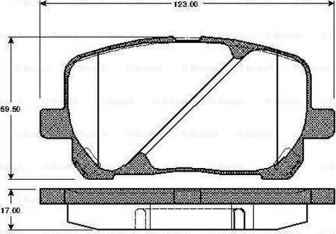 BOSCH 0 986 TB2 430 - Kit de plaquettes de frein, frein à disque cwaw.fr