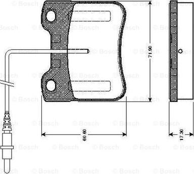 BOSCH 0 986 TB2 582 - Kit de plaquettes de frein, frein à disque cwaw.fr