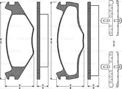 BOSCH 0 986 TB2 090 - Kit de plaquettes de frein, frein à disque cwaw.fr