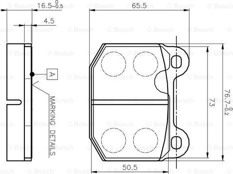 BOSCH 0 986 TB2 052 - Kit de plaquettes de frein, frein à disque cwaw.fr