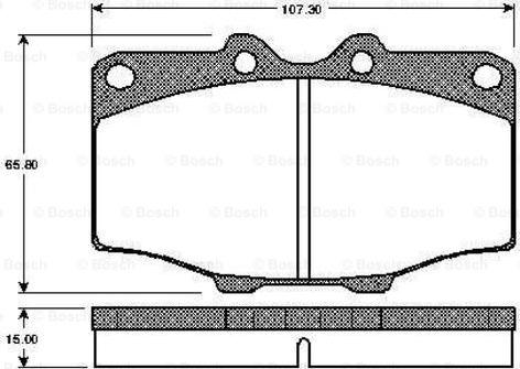 BOSCH 0 986 TB2 069 - Kit de plaquettes de frein, frein à disque cwaw.fr