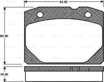 BOSCH 0 986 TB2 063 - Kit de plaquettes de frein, frein à disque cwaw.fr