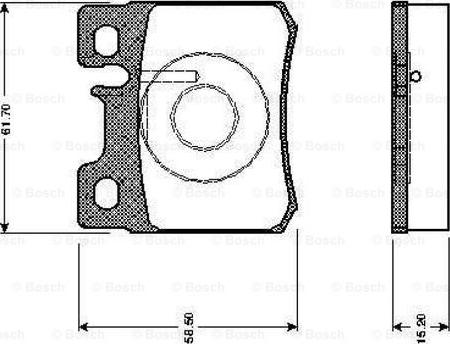 BOSCH 0 986 TB2 014 - Kit de plaquettes de frein, frein à disque cwaw.fr