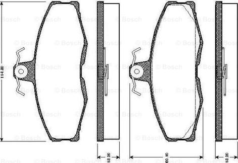 BOSCH 0 986 TB2 081 - Kit de plaquettes de frein, frein à disque cwaw.fr