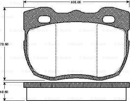 BOSCH 0 986 TB2 149 - Kit de plaquettes de frein, frein à disque cwaw.fr