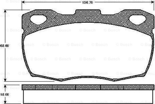 BOSCH 0 986 TB2 148 - Kit de plaquettes de frein, frein à disque cwaw.fr