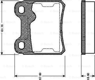 BOSCH 0 986 TB2 158 - Kit de plaquettes de frein, frein à disque cwaw.fr