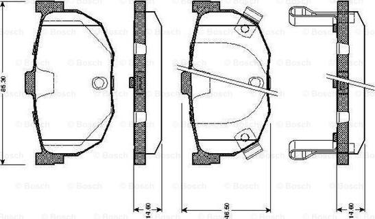 BOSCH 0 986 TB2 162 - Kit de plaquettes de frein, frein à disque cwaw.fr