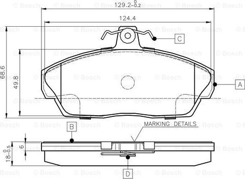 BOSCH 0 986 TB2 189 - Kit de plaquettes de frein, frein à disque cwaw.fr