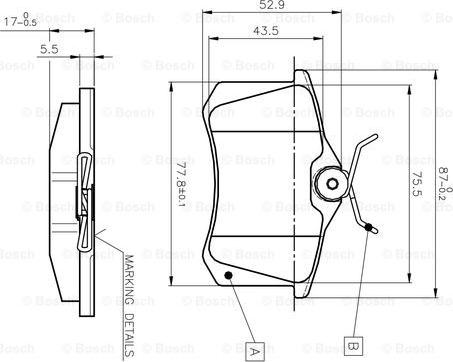 BENDIX 573005 - Kit de plaquettes de frein, frein à disque cwaw.fr