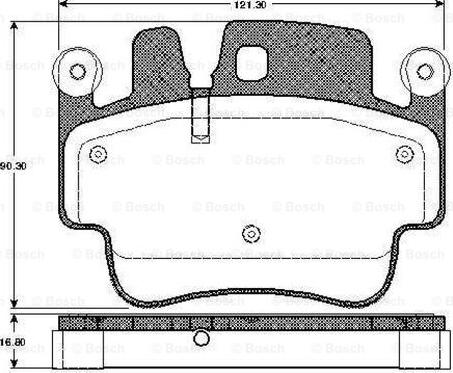 BOSCH 0 986 TB2 854 - Kit de plaquettes de frein, frein à disque cwaw.fr