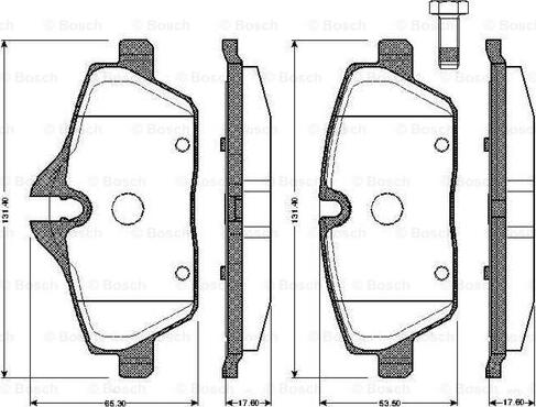 BOSCH 0 986 TB2 889 - Kit de plaquettes de frein, frein à disque cwaw.fr