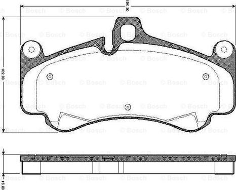 BOSCH 0 986 TB2 872 - Kit de plaquettes de frein, frein à disque cwaw.fr