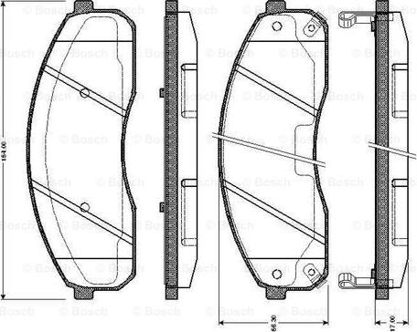 BOSCH 0 986 TB2 394 - Kit de plaquettes de frein, frein à disque cwaw.fr