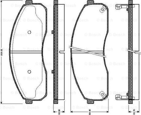 BOSCH 0 986 TB2 395 - Kit de plaquettes de frein, frein à disque cwaw.fr