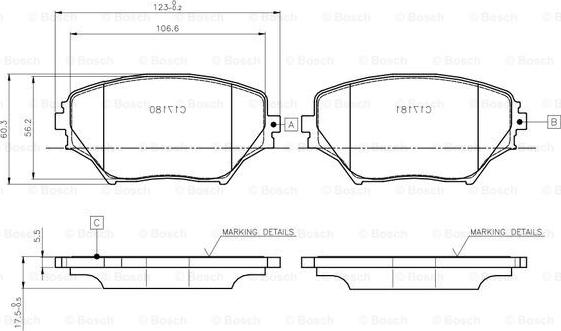 BOSCH 0 986 TB2 390 - Kit de plaquettes de frein, frein à disque cwaw.fr