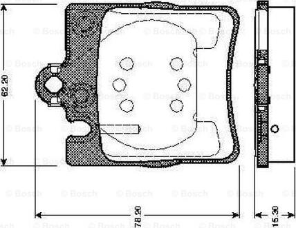 BOSCH 0 986 TB2 350 - Kit de plaquettes de frein, frein à disque cwaw.fr