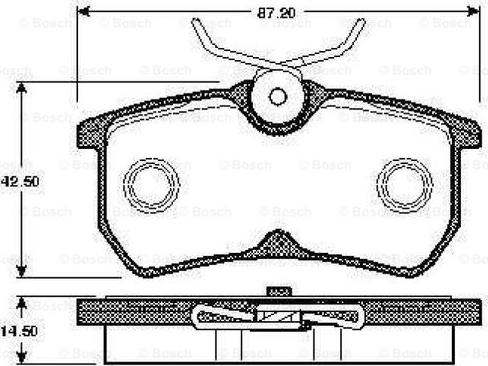 BOSCH 0 986 TB2 339 - Kit de plaquettes de frein, frein à disque cwaw.fr