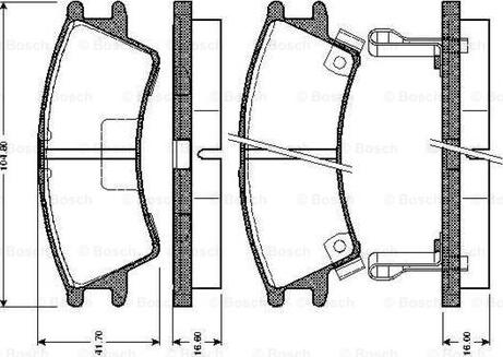 BOSCH 0 986 TB2 331 - Kit de plaquettes de frein, frein à disque cwaw.fr