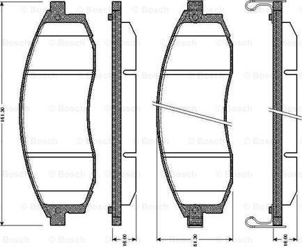 BOSCH 0 986 TB2 293 - Kit de plaquettes de frein, frein à disque cwaw.fr