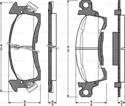 BOSCH 0 986 TB2 269 - Kit de plaquettes de frein, frein à disque cwaw.fr