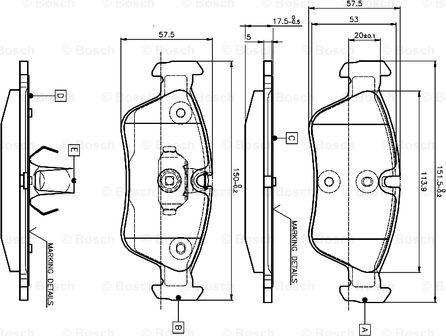 BOSCH 0 986 TB2 209 - Kit de plaquettes de frein, frein à disque cwaw.fr