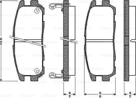 BOSCH 0 986 TB2 237 - Kit de plaquettes de frein, frein à disque cwaw.fr