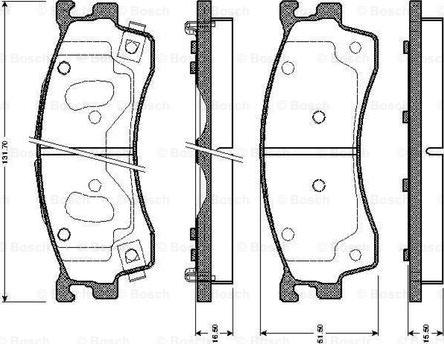 BOSCH 0 986 TB2 227 - Kit de plaquettes de frein, frein à disque cwaw.fr