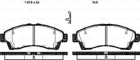 BOSCH 0 986 TB2 759 - Kit de plaquettes de frein, frein à disque cwaw.fr