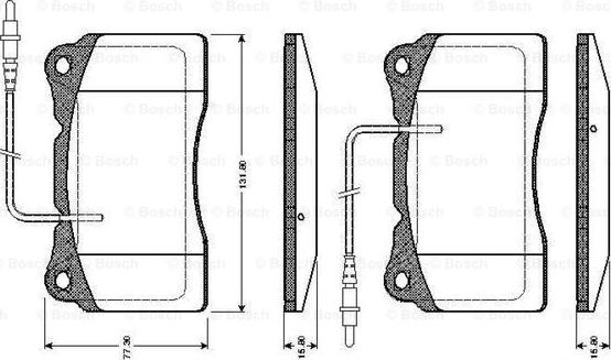 BOSCH 0 986 TB2 771 - Kit de plaquettes de frein, frein à disque cwaw.fr