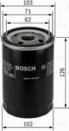 BOSCH 0 986 TF0 036 - Filtre à carburant cwaw.fr