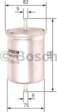 BOSCH 0 450 905 275 - Filtre à carburant cwaw.fr