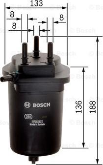 BOSCH 0 450 906 469 - Filtre à carburant cwaw.fr