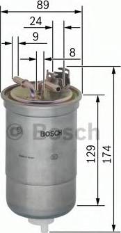 BOSCH 0 450 906 318 - Filtre à carburant cwaw.fr