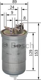 BOSCH 0 450 906 334 - Filtre à carburant cwaw.fr