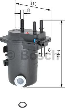 BOSCH 0 450 907 008 - Filtre à carburant cwaw.fr