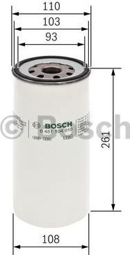 BOSCH 0 451 104 010 - Filtre à huile cwaw.fr