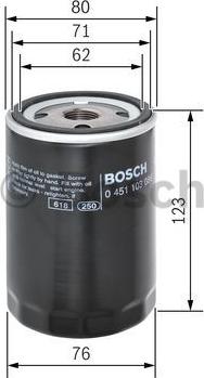 BOSCH 0 451 103 086 - Filtre à huile cwaw.fr