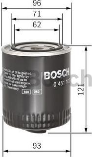 BOSCH 0 451 103 028 - Filtre à huile cwaw.fr