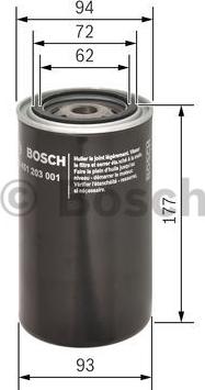 BOSCH 0 451 203 001 - Filtre à huile cwaw.fr