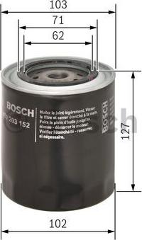 BOSCH 0 451 203 152 - Filtre à huile cwaw.fr