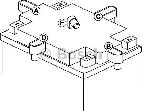 BOSCH 0 092 M60 180 - Batterie de démarrage cwaw.fr