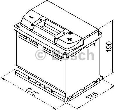 BOSCH 0 092 S40 050 - Batterie de démarrage cwaw.fr