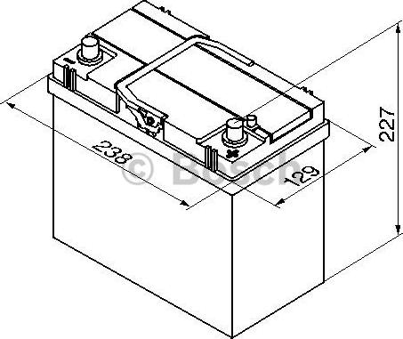 BOSCH 0 092 S40 200 - Batterie de démarrage cwaw.fr