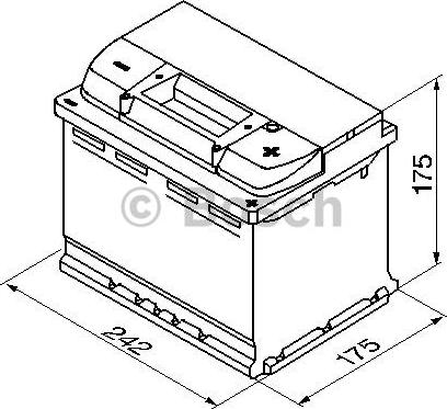 BOSCH 0 092 S50 040 - Batterie de démarrage cwaw.fr